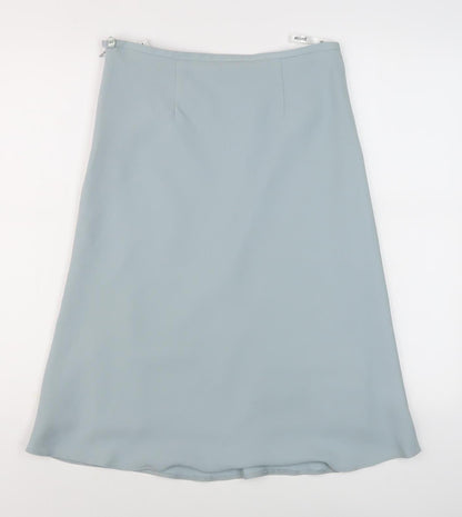 BHS Women's Blue A-Line Skirt Size 10