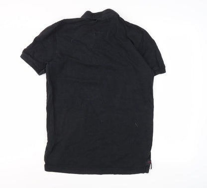 Kangol Men's Black Polo Shirt, Size S, Casual Style