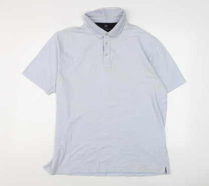 Marks and Spencer Men's Blue XL Regular Fit Polo Shirt