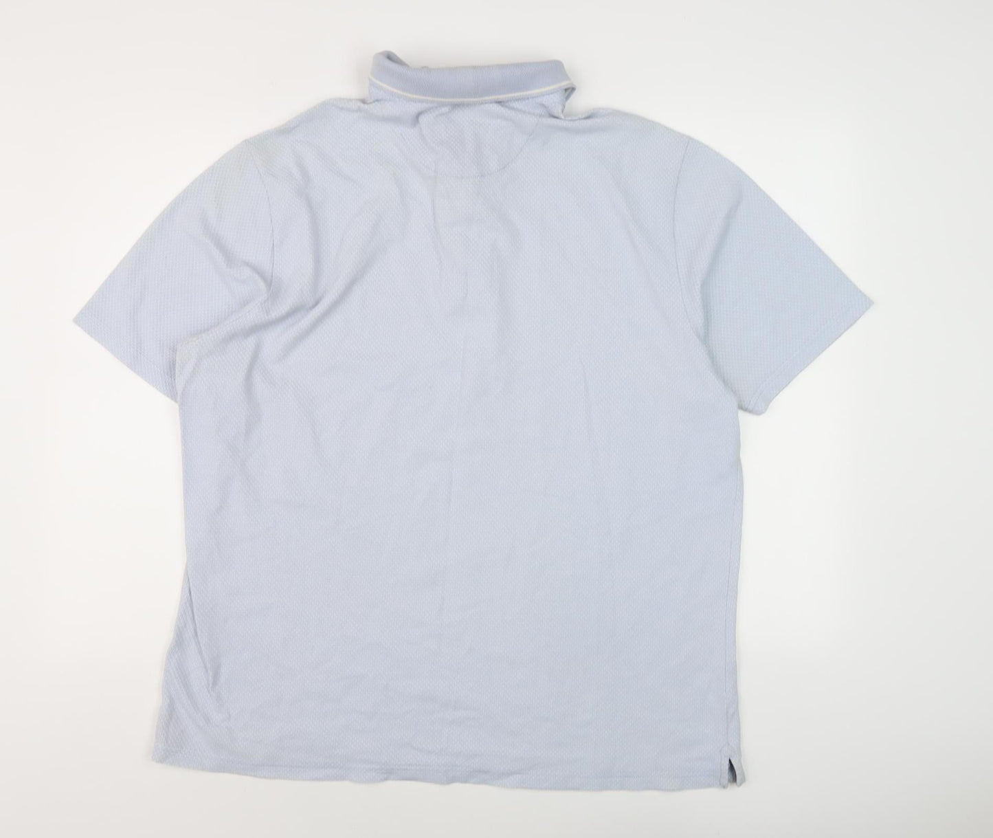 Marks and Spencer Men's Blue XL Regular Fit Polo Shirt