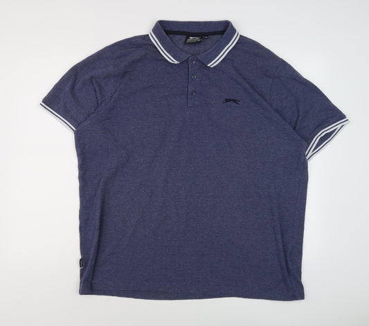 Slazenger Men's Blue 2XL Polo Shirt