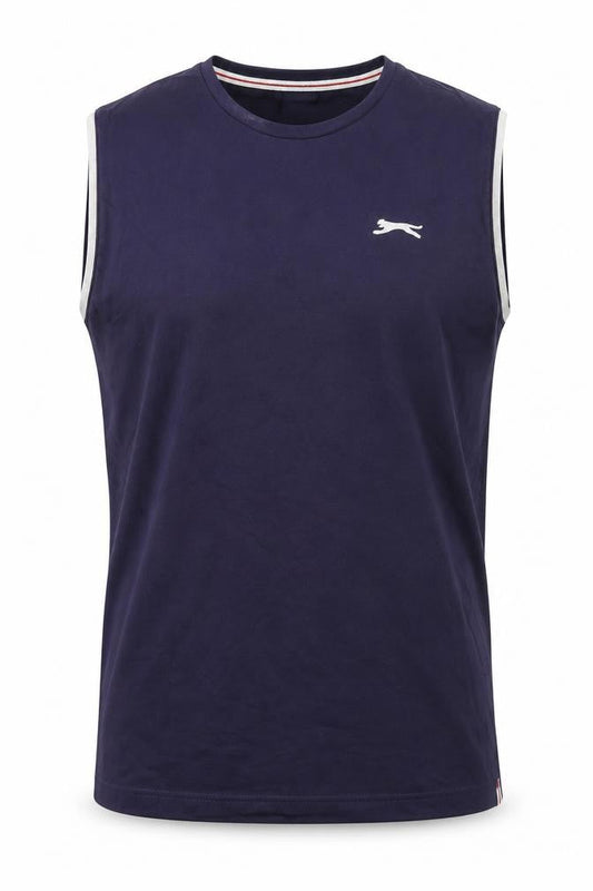 Mens UK Size 2XL Slazenger Blue Gym & Training Running & Jogging Tank