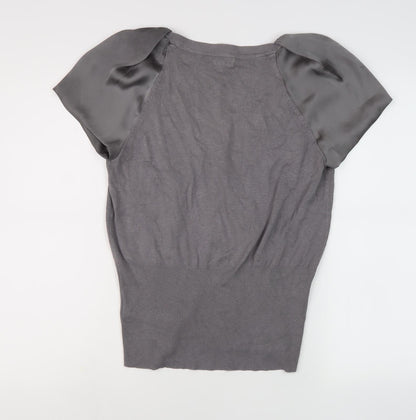 Jasper Conran Women's Grey Short Sleeve Jumper