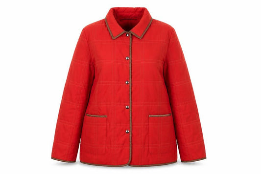 Scottish Select Women's Red Quilted Coat Size 14