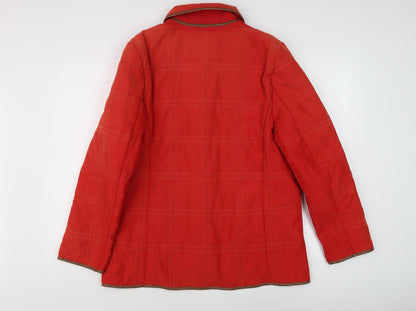 Scottish Select Women's Red Quilted Coat Size 14