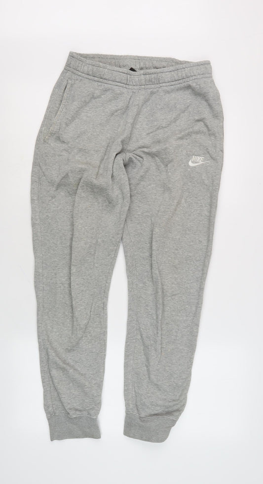 Nike Men's Grey Jogger Trousers, Size S, Athletic Fit
