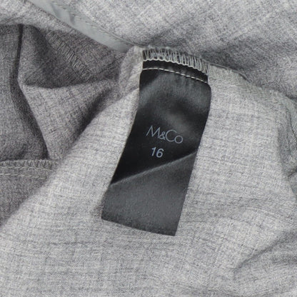 Womens UK Size 16 M&Co   Grey Trousers