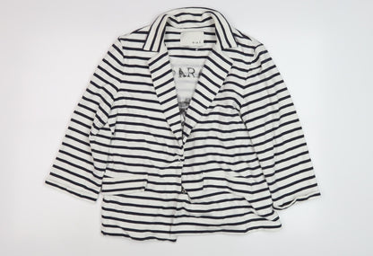 Oui Women's Striped Blazer, Size 12, Multicoloured