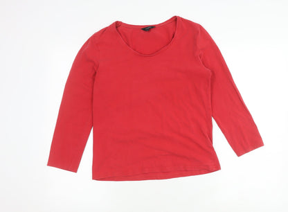 Womens UK Size L Hobbs Red  T-Shirt