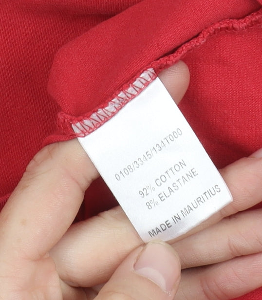 Womens UK Size L Hobbs Red  T-Shirt