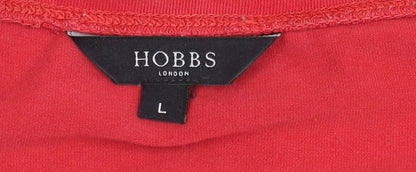 Womens UK Size L Hobbs Red  T-Shirt