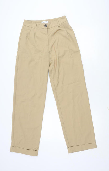 Womens UK Size XS Pieces   Beige Trousers