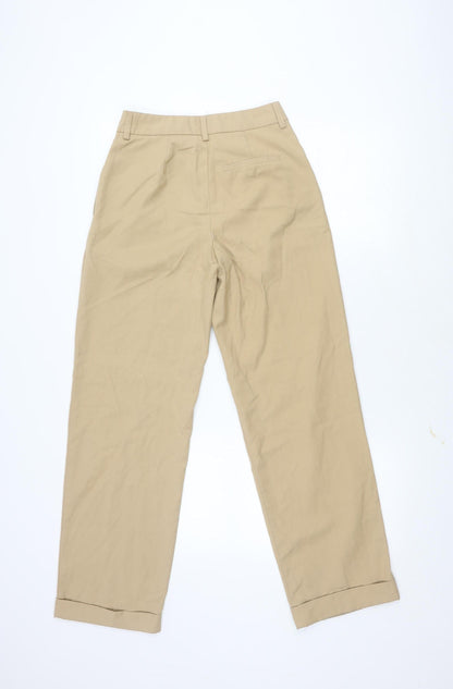 Womens UK Size XS Pieces   Beige Trousers