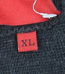 Gabicci Men's Black XL Wool Acrylic Geometric Pullover