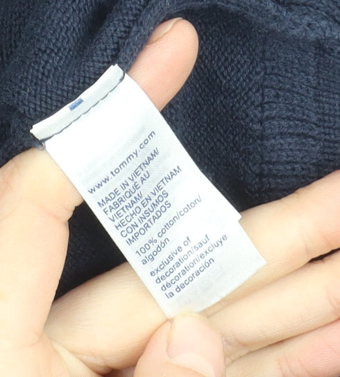 Tommy Hilfiger Men's Blue Full Zip Jumper L