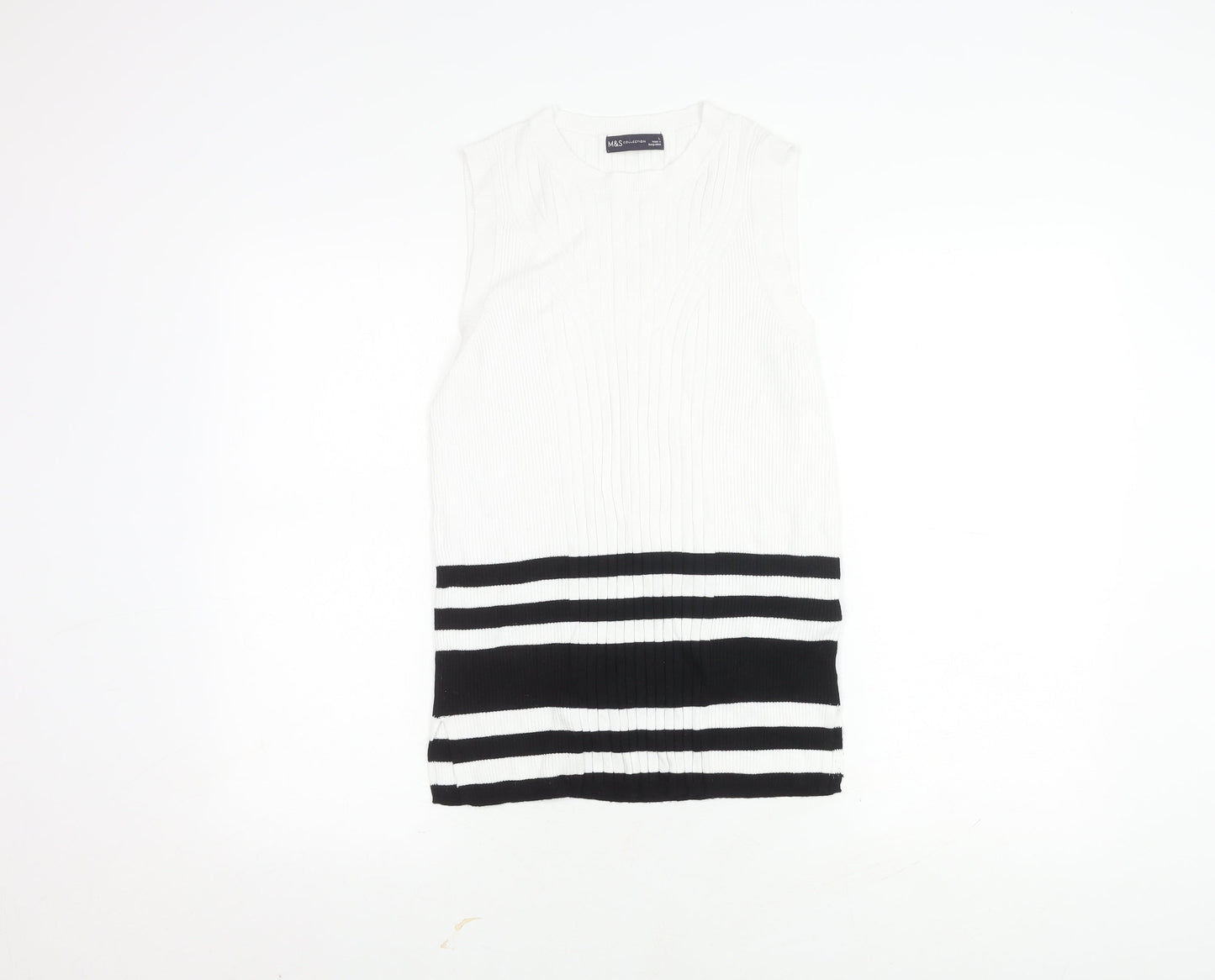 Womens UK Size L Marks and Spencer Multicoloured Basic Tank