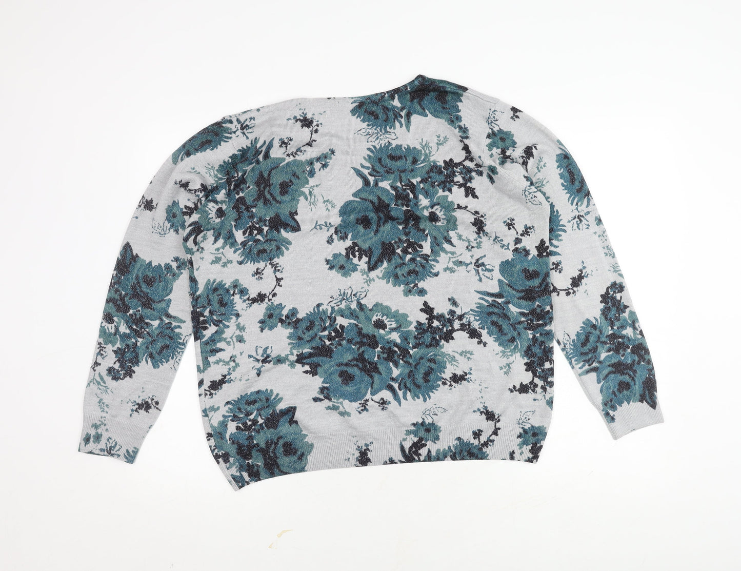 ISLE Women's Floral Multicoloured Jumper, Size L