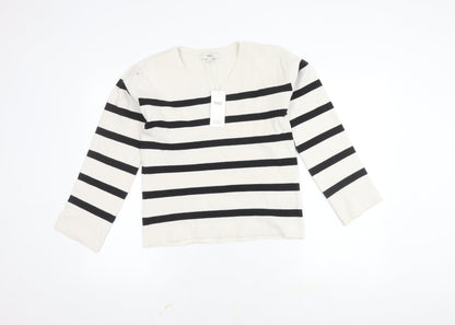 Womens UK Size S Marks and Spencer Black Pullover Jumper