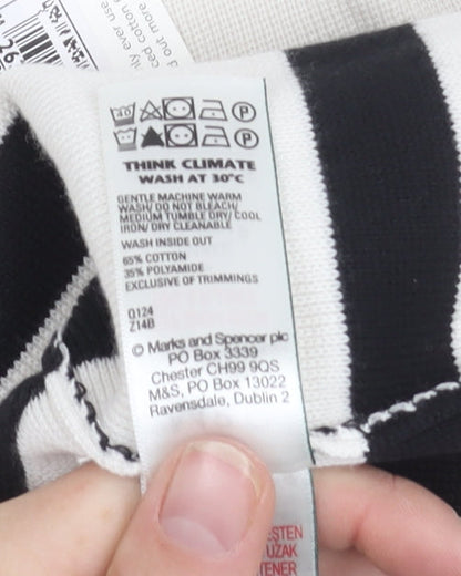 Womens UK Size S Marks and Spencer Black Pullover Jumper