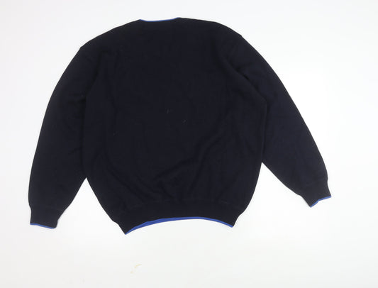 Marks & Spencer Men's Black Wool Pullover L