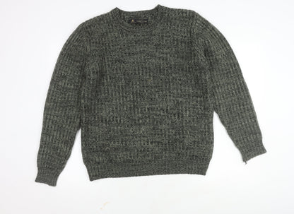 Label Lab Men's Grey Knit Chunky Pullover Jumper M