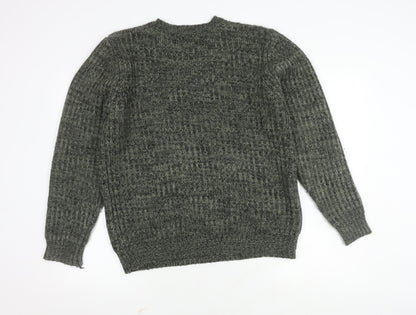 Label Lab Men's Grey Knit Chunky Pullover Jumper M