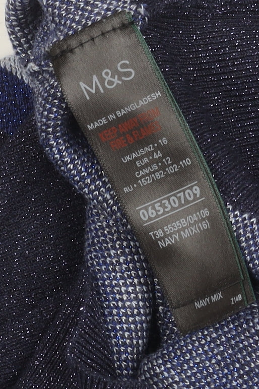 Womens UK Size 16 Marks and Spencer Multicoloured Pullover Jumper