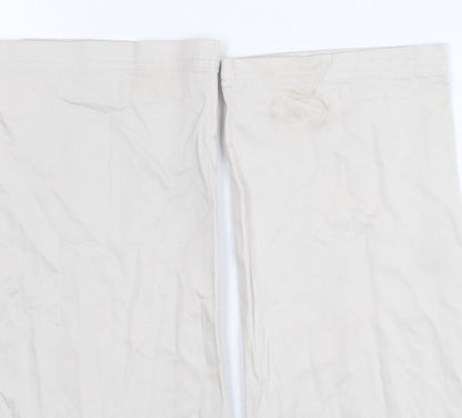 Womens UK Size 14 MNG Regular Fit  Beige Trousers