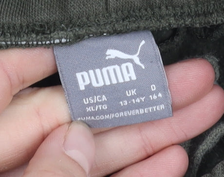 Puma Boys Green Jogger Trousers XL - Casual Comfort
