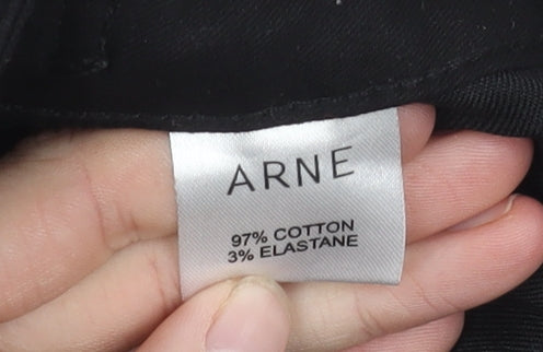 ARNE Women's Black Tapered Trousers M