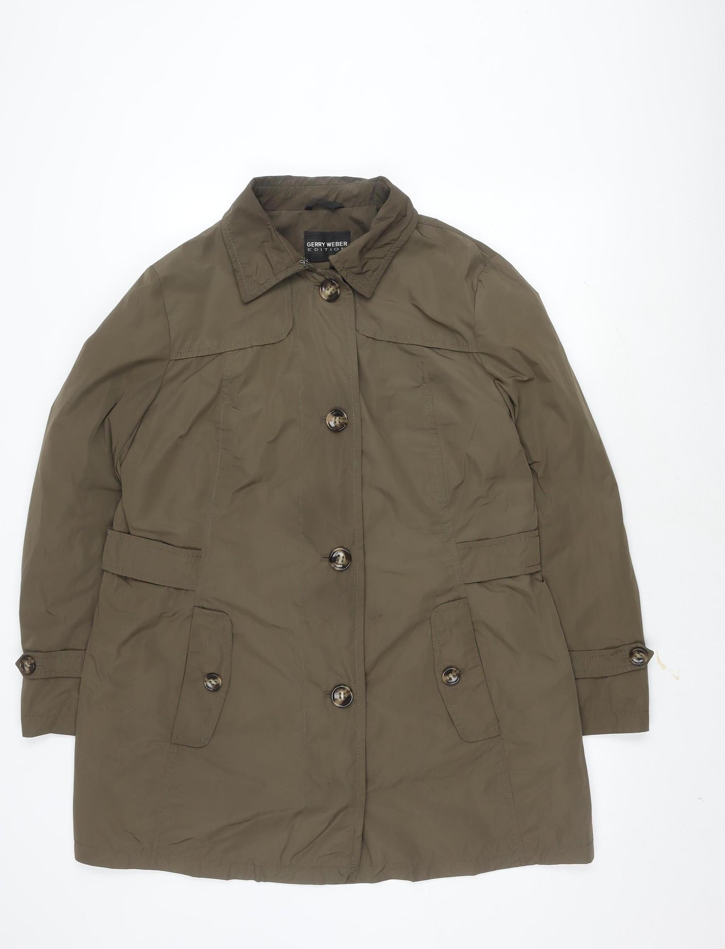 Mens UK Size 46 Gerry Weber Green Trench Coat