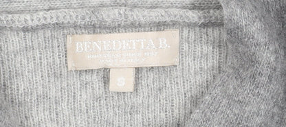 Womens UK Size S Benedetta B. Grey Cardigan Jumper