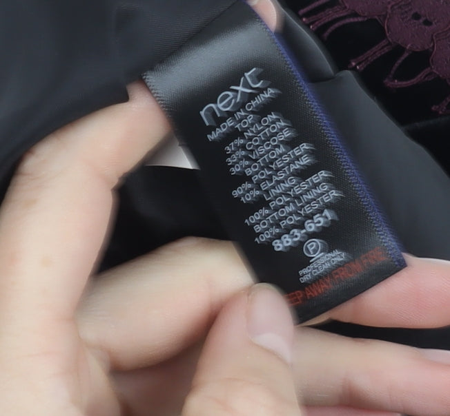 Next Women's Black Lace Dress - UK Size 12