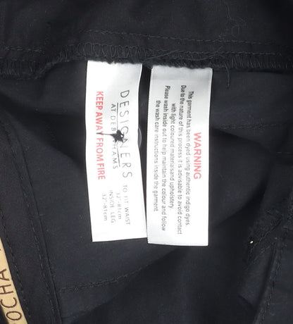 Debenhams Men's Black Regular Fit Trousers