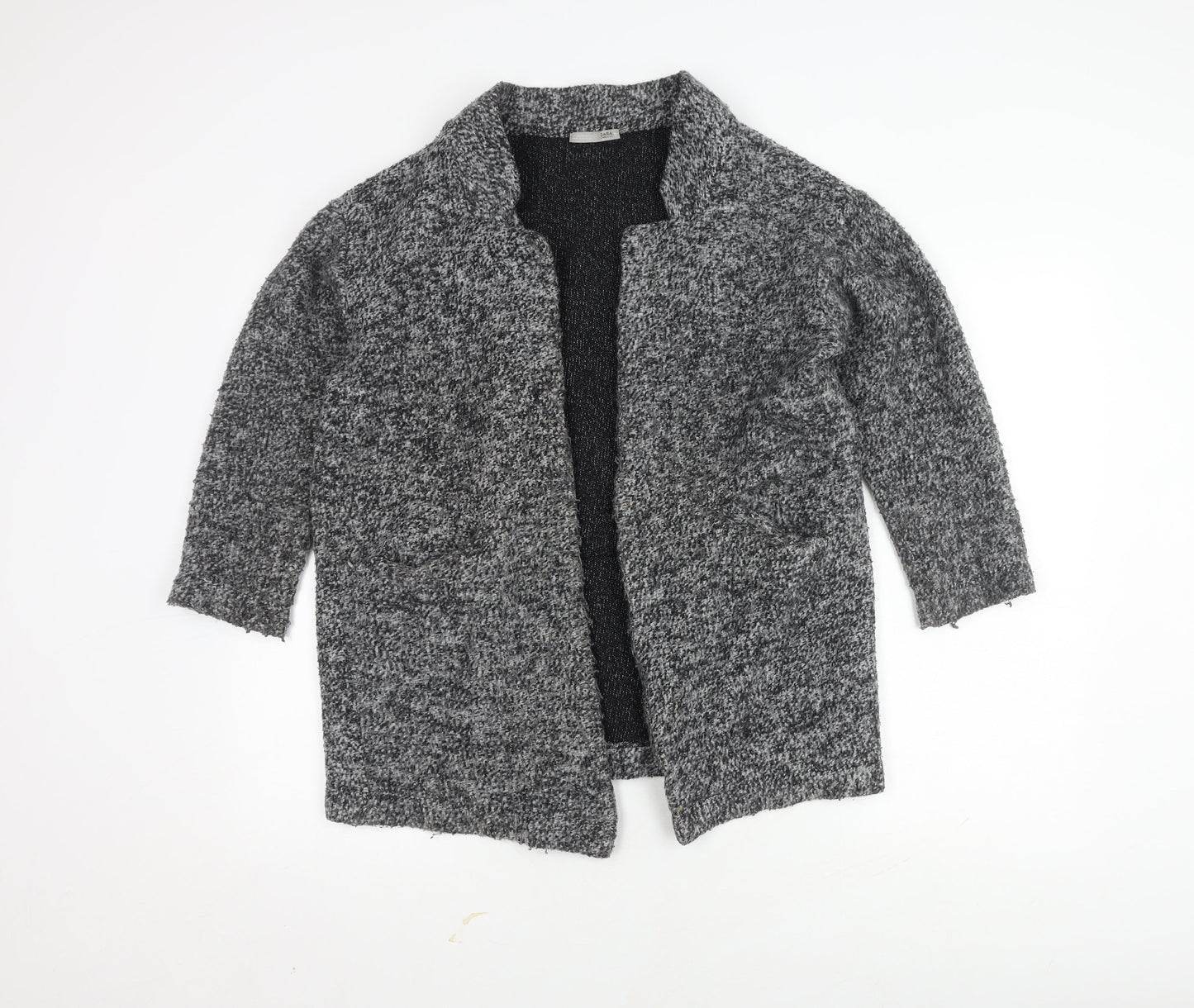 Womens UK Size 12 Zara Black Cardigan Jumper