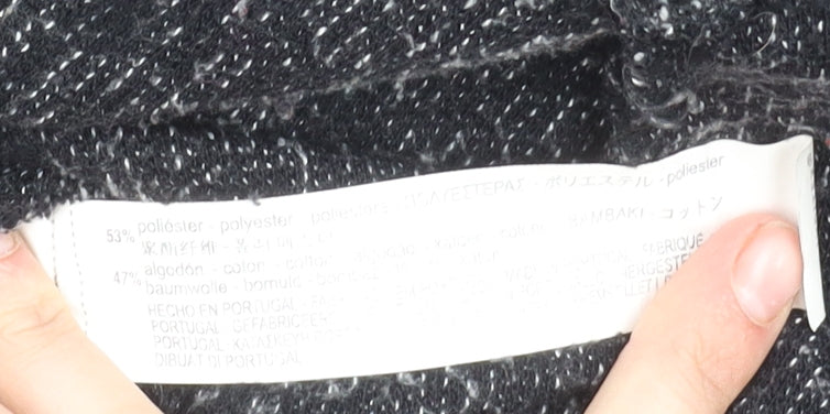 Womens UK Size 12 Zara Black Cardigan Jumper