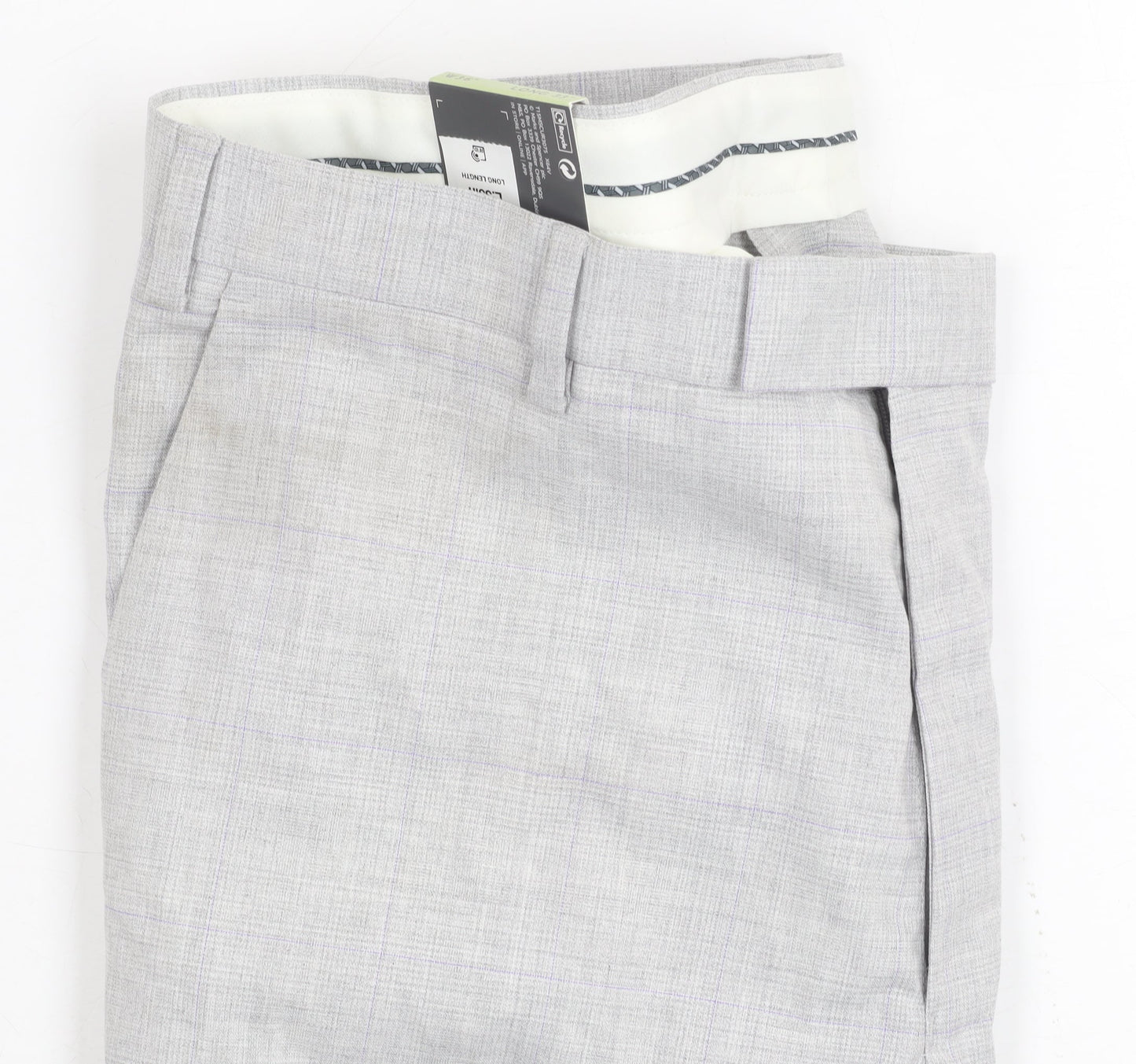 Marks and Spencer Men's Grey Slim Fit Business Trousers 36 in