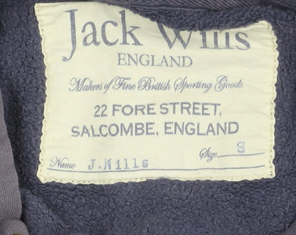 Mens UK Size S Jack Wills Blue Pullover Hoodie