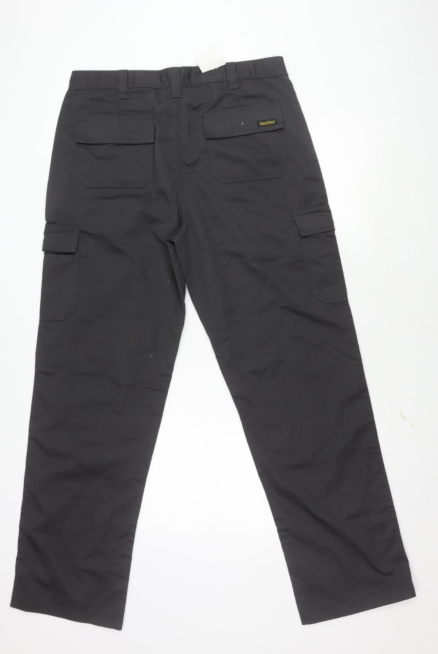 Workwear Men's Black Cargo Trousers L Size