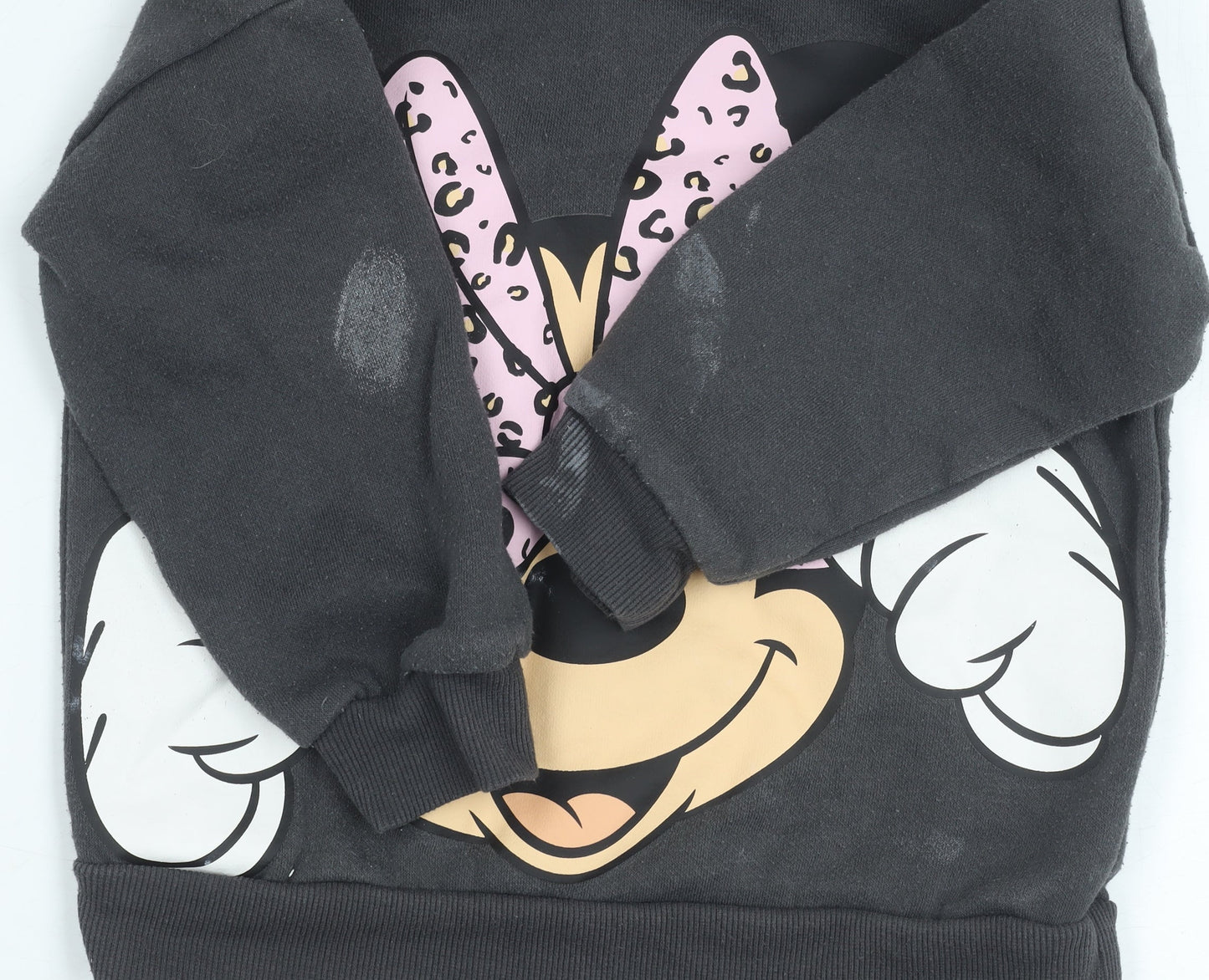Disney at Primark Girls Black Minnie Mouse Sweatshirt 3-4Y