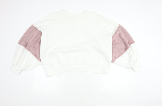 Womens UK Size S Zara Ivory Pullover Jumper