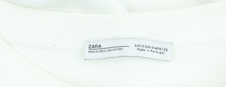 Womens UK Size S Zara Ivory Pullover Jumper