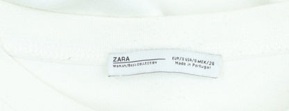 Womens UK Size S Zara Ivory Pullover Jumper