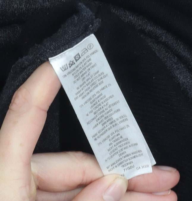 French Connection Women's Black Grey Striped Dress, Size 6