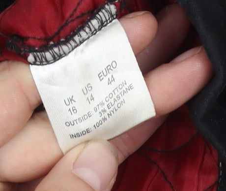 Womens UK Size 16 DASH Black