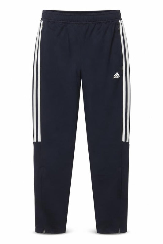 Front view of Adidas boys’ blue track pants 13-14 years, l, running sports