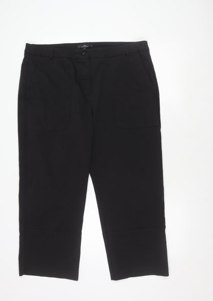 Womens UK Size 18 NEXT Regular Fit  Black Trousers
