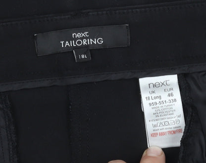 Womens UK Size 18 NEXT Regular Fit  Black Trousers