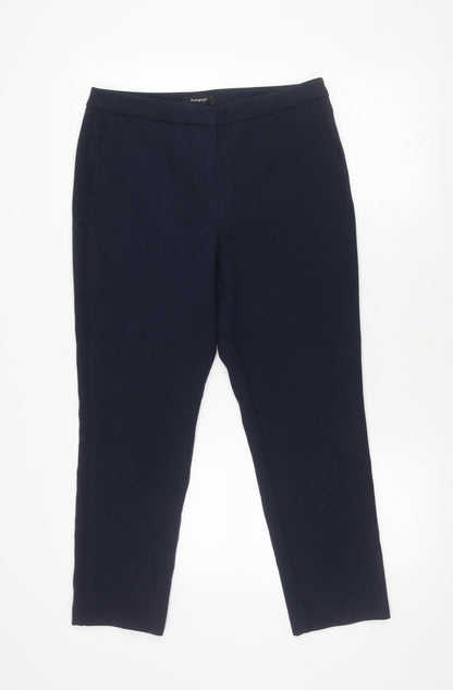 Womens UK Size 10 Marks and Spencer Regular Fit Workwear Casual Blue Trousers