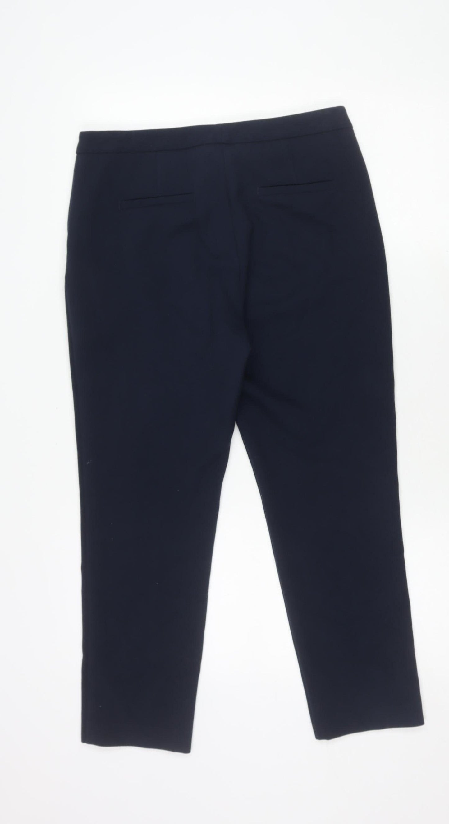 Womens UK Size 10 Marks and Spencer Regular Fit Workwear Casual Blue Trousers